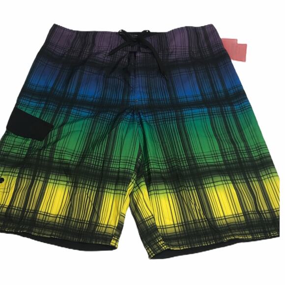 Mossimo Supply Co. Other - Mossimo Board Shorts Green Blue Yellow Size 36